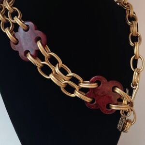 VINTAGE YSL YVES SAINT LAURANT BAKELITE NECKLACE/BELT